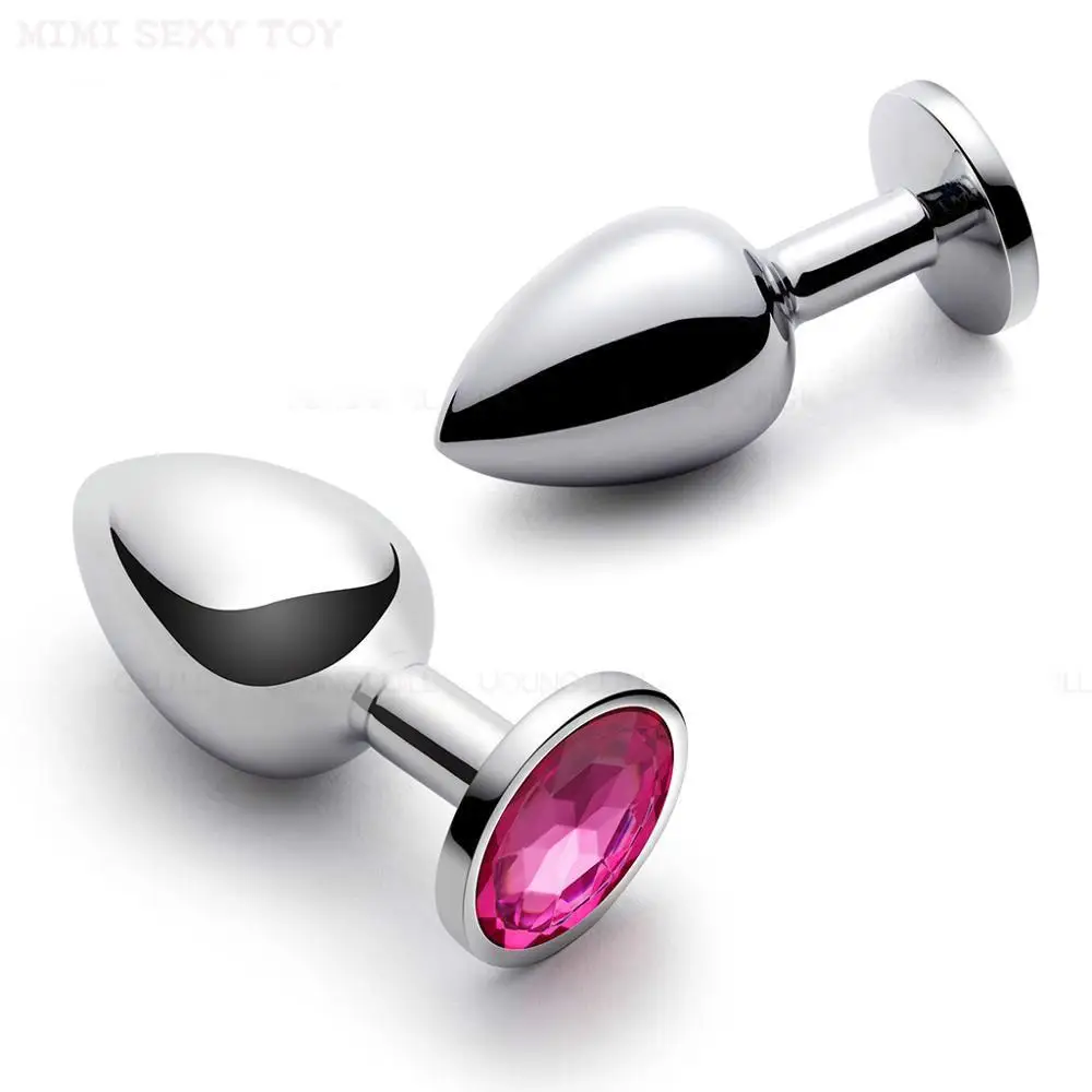 Металлические Хрустальные анальные пробки из нержавеющей стали бусины