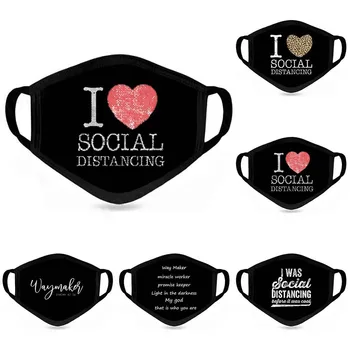 

Outdoor Cute Print Comfortable Earloop Mouth Cover mascaras Cycling Face Cover Cotton Breathable Coldproof Dust Toiletry Kits