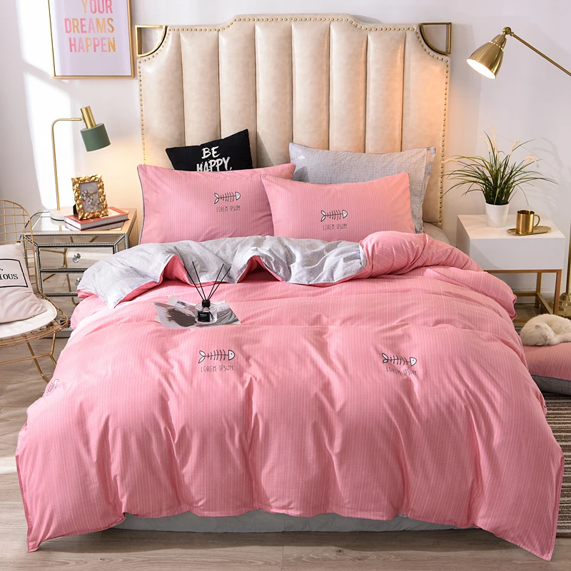 bed linens pink Bedding Sets Duvet Cover sets Sheet Pillowcases quilt