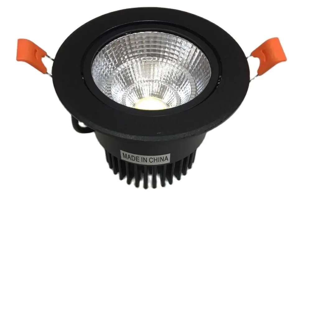 

Pack Of 10 7-10W Mini Recessed Ceiling Spot Light Black Kit For Cree Led 3000K + Driver Open Hole 90Mm