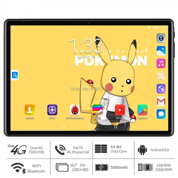 

2020 New 10 inch Octa Core tablet Andriod 9.0 OS 4G LTE Phone Call 1280*800 IPS Screen 3GB RAM 32GB ROM Type-C 5G Wifi GPS