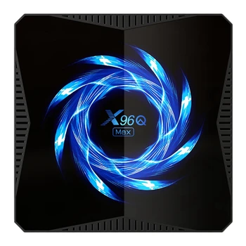 

X96Q MAX TV Box Android 10.0TV BOX 1080P HD 4G/64G Dual-Band Wifi Bluetooth Network Set-Top Box (EU Plug)