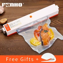 FUNHO Электрический вакуумный упаковщик 220 В 110 В домашняя Автоматическая пищевая вакуумная упаковочная машина наличие вакуумного мешка