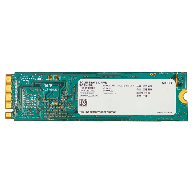 TOSHIBA RC500 NVMe твердотельный накопитель 250 ГБ 500 Гб внутренний SSD M.2 2280 жесткий диск 3D