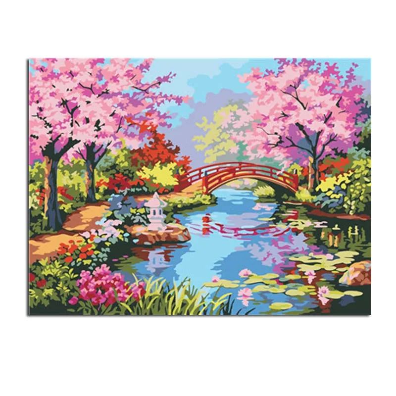 

Digital Painting By Numbers Landscape Colorful Beautiful Landscape Painting Pictures By Numbers DIY Frameless On Canvas Artwork