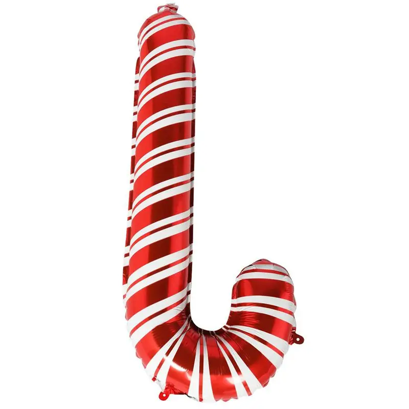 

Hot Sale Red Striped Candy Cane Balloon Christmas Decoration