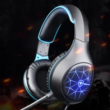 Новые наушники игровая гарнитура для PS4 наушники Игровые наушники проводные бас стерео шлем с микрофоном один ноутбук планшет геймер