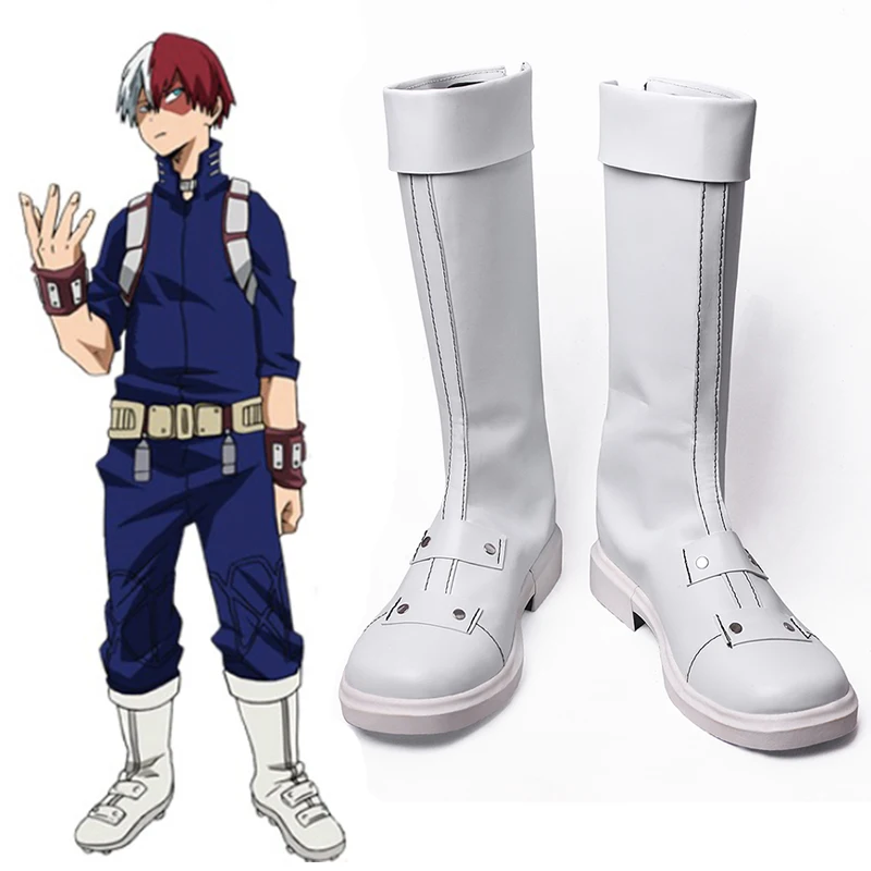 Обувь для косплея аниме «Мой герой»; ботинки для косплея Shouto Todoroki; вечерние ботинки на Хэллоуин; повседневная обувь для отдыха