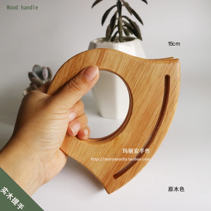 Сумка ручка Колокольчик в форме деревянной руки Wan 15, 18cm2 Размер 4 цвета Diy Руководство орфография ткань конверт части