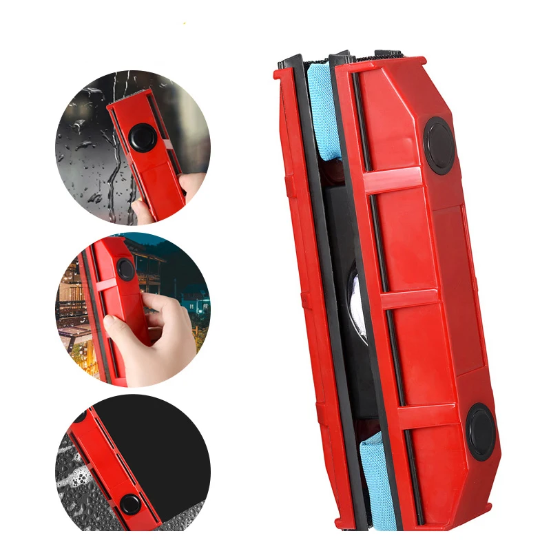 

Magnetic Window Cleaner 23CM Wide Clean Magnetic Brush Window Glass Brush Glass Cleaning Tool with Rag for 2-8MM Windows