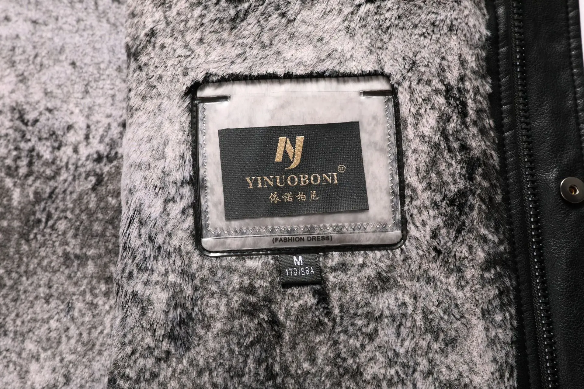 9166 New Fashion Winter Clothing Plus Size Men's Sheepskin Leather Coat Middle and Long Snow Rabbit Fluffy Fur Jacket