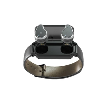 

T89 TWS Smart Binaural Bluetooth Headphone Fitness Bracelet Heart Rate Monitor Smart Wristband Sport Watch Men Women Black