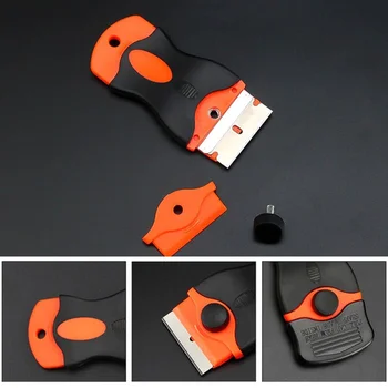 

Plastic Handle Ceramic Razor Scraper Glass Oven Window Tinting Tool Glass Scraper, Small Blade, Glue Remover, Glue Remover