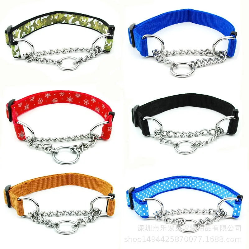 

Pet Dog Collar P Word Pendant Wide 2.5 Medium Large Dog Dog Iron Pendant Golden Retriever Big Dog Half-Controlled P Pendant Fast