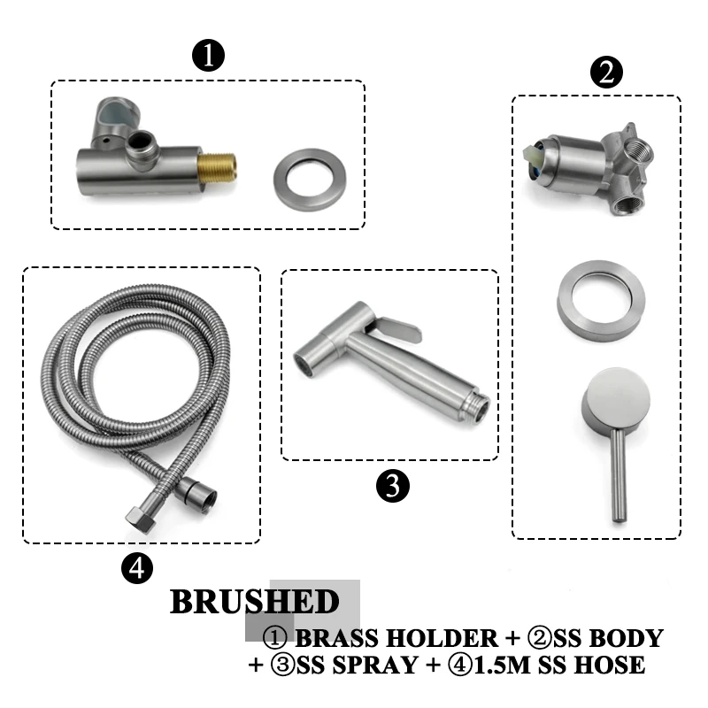 Brushed Set SS Hose