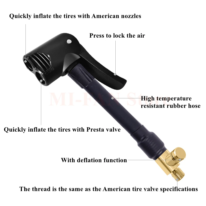 Replacement Air Nozzle Adapter Mouth Extension Tube Hose for Xiaomi Air Pump 1S Xiao Mi Mijia Electric Inflator Accessories