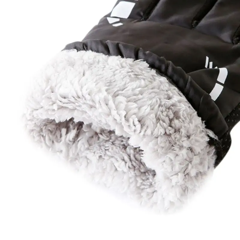 Outdoor Bicycle Riding Motorcycle Gloves Cold Wear Velvet Thickening Ski Gloves Waterproof Autumn Winter Windproof Warm Non-slip