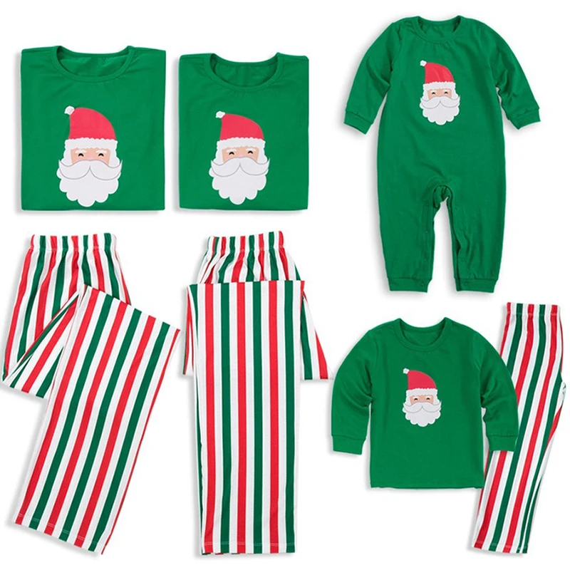 Новинка; Лидер продаж; Семейные комплекты рождественских пижам; детская Рождественская одежда для сна для взрослых; одежда для сна; семейный Забавный комплект одежды с Санта-Клаусом