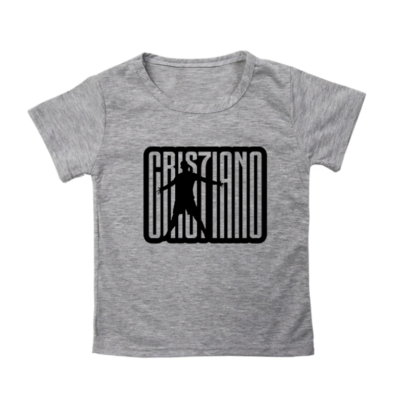 

Hot Sale Star Cristiano Ronaldo CR7 Print Kids T Shirt Funny Children Kawaii Top Round Neck Short Sleeves Toddler Boys Tshirt