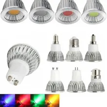 

High Power 3W 4W 5W Dimmable Led Bulb Spotlight GU10 GU5.3 E27 E14 E12 B22 Bayonet Red Green Blue Yellow Spot Light 110V 220V