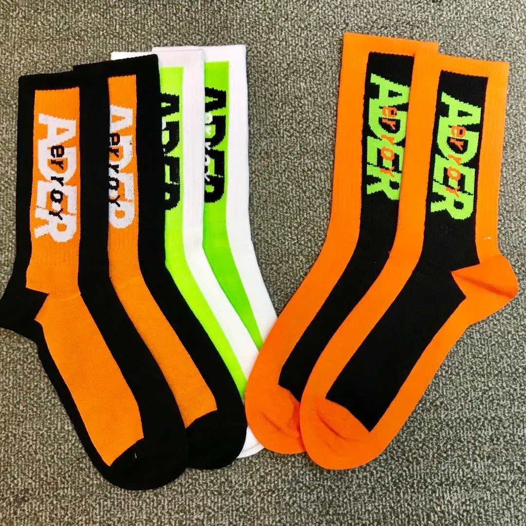 Ader Error Socks Harajuku Hip Hop Women Men Skateboard Street Dance Gift Kanye West Winter Ader Error Street Fashion Cool Socks