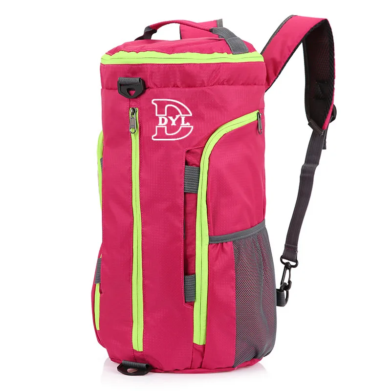 

2017 New Style One-Shoulder Women's Gym Bag Foldable Men Travel Outing Sports Backpack Multi-color Selectable
