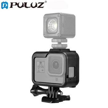 

PULUZ Standard Border ABS Plastic Frame Mount Protective Case with Base Buckle & Long Screw for GoPro HERO8 Black