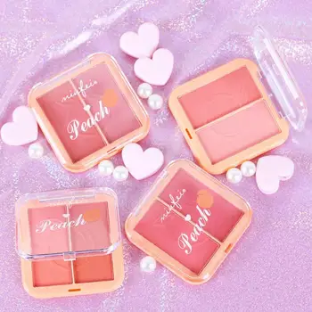 

Minfei Long-lasting Blush Contour Blusher Petal Matte Blusher Highlighter Powder Peach Rouge Blush Palette Face Makeup TSLM1