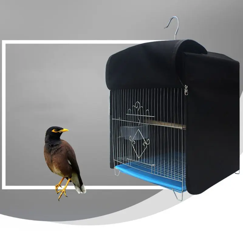 Непромокаемая ткань квадратная клетка для птиц, клетка для попугая, затемненная, солнцезащитная, легкая, затеняющая крышка, утолщенная, обычный стиль