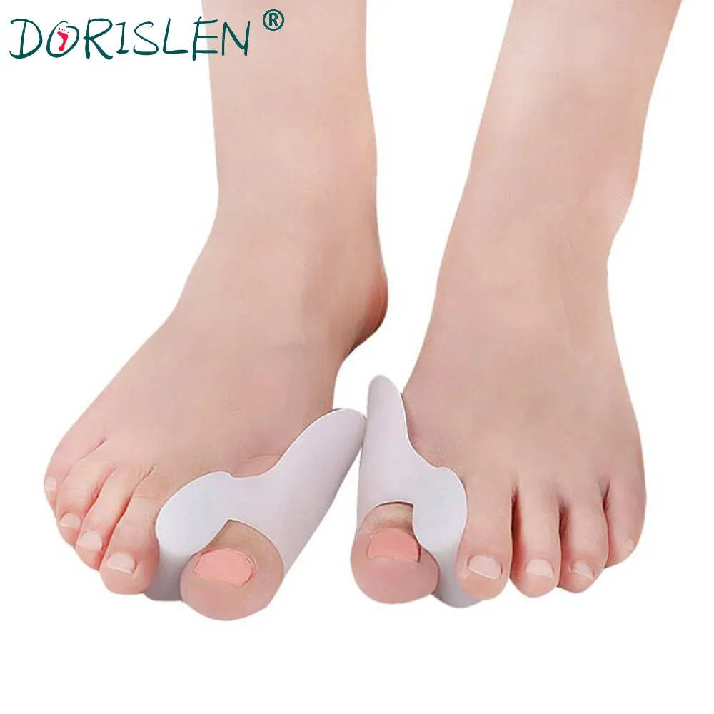 DORISLEN 실리콘 젤 발가락 분리기 Bunions Hallux Valgus 피트 케어 도구 도매