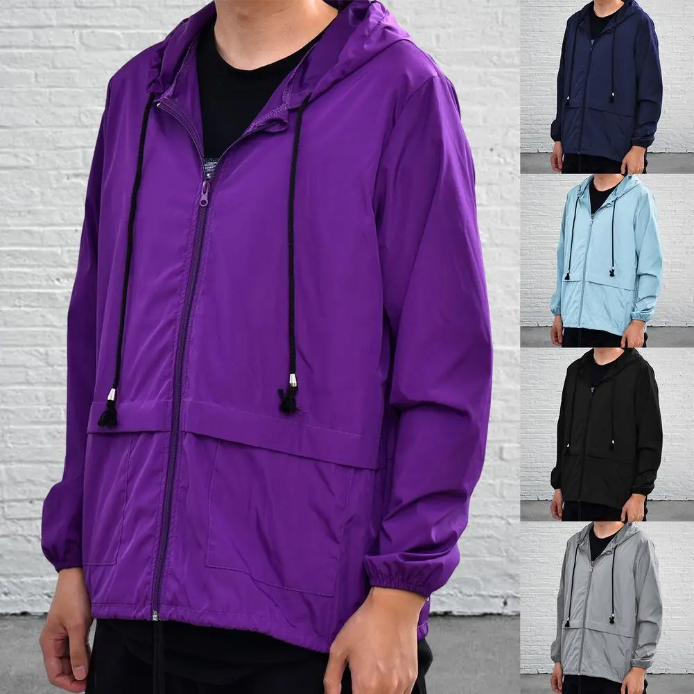 New Impermeable Rain Jacket Rain Jacket Men Women Hooded Caps Raincoat Windproof Lightweight Windbreaker Bike Sports Jackets 1