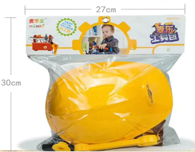 IPlay ILearn Construction Worker Costume Kit For Kids Role Play Toy Set Career Costumes Heavy worker cosplay 13pcs