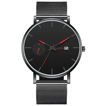 

Fashion Watch Men Slim Mesh Strap Minimalist Wristwatches For Men Quartz Watch New Brand Casual Male Clock Relojes Para Hombre