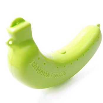 

Cute Fruit Banana Protector Box Holder Case Lunch Container Storage Banana Case Kitchen Tools Plastic