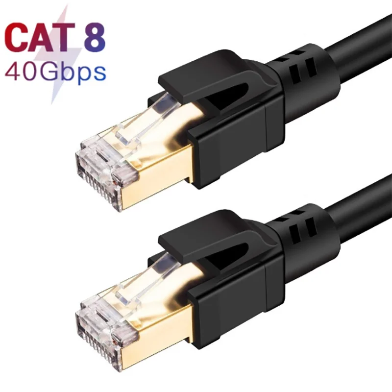 Cat8 Ethernet кабель 40 Гбит/с 2000 МГц Супер скорость CAT 8 сетевой патч-корд для ПК модема PS