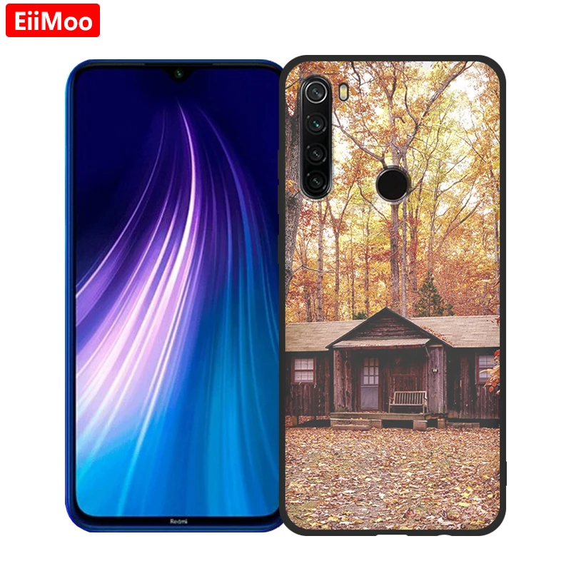 Чехлы для телефонов EiiMoo чехол Xiaomi Redmi Note 8 мягкий силиконовый из ТПУ с 3D рисунком