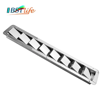 

8 Slots Stainless Steel 304 Boat Marine Air Louver Vent Grille Ventilation Louvered Ventilator Grill Cover