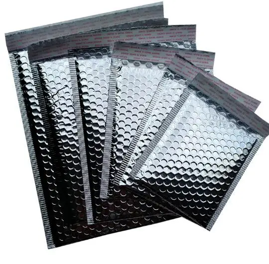 

8 sizes 11x13cm/23x30cm 40pcs Silver Padded Shipping Envelope Metallic Bubble Mailer Aluminum Foil Gift Bag Packing Wrap