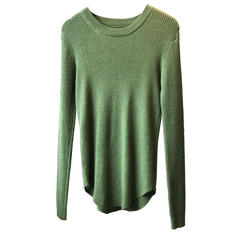 Autumn and winter sweater women solid color women sweater round neck knitted sweater Slim long sleeve winter sweater women Autumn and winter sweater women solid color women sweater round neck knitted sweater Slim long sleeve winter sweater women