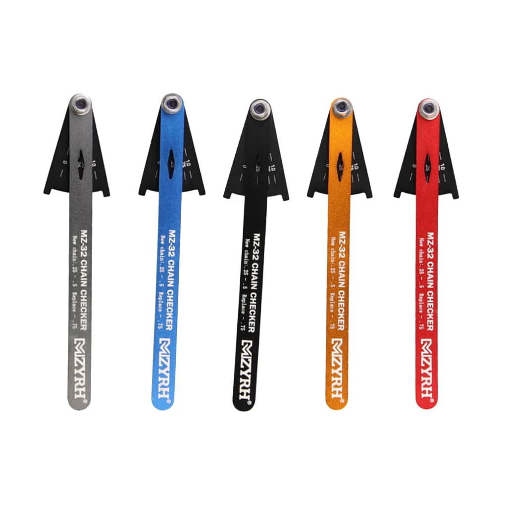 

Aluminum Alloy Bike Chain Wear Indicator Chain Gauge Repair Checker Stretched Tool