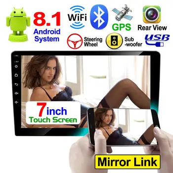 

New Car Radio Bluetooth Mp5 Multimedia Player 10.1 Inch 2 Din Stereo GPS Navigator Android 8.1 Built-in WIFI USB Auto Radio