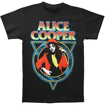 

Alice Cooper Men's Snake Skin V1 T-shirt Black Print T Shirts Man Short Sleeve T Shirt Top Tee Novelty O-Neck Tops