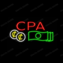 CPA стоимость за действие неоновая вывеска ручной работы из настоящего стекла трубка Сертифицированный Государственный счетчик компании украшения дисплей неоновые вывески 1" X 10"