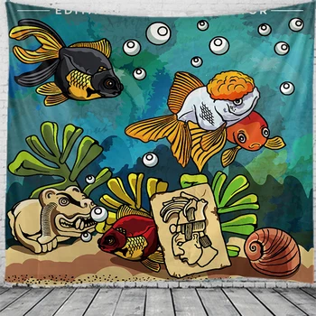 

Benthic organisms tapestry Mandala Hippie Macrame Tapestry Wall Hanging Boho Decor Witchcraft Tapestry