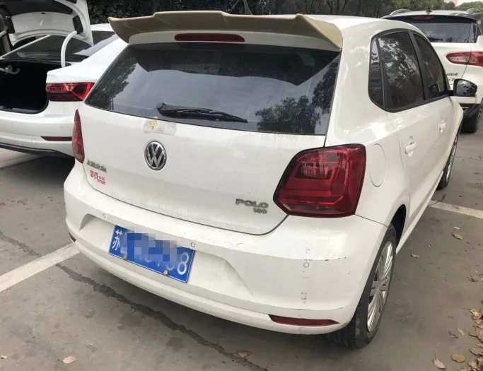 Спойлер для VW Polo, задний багажник, крыло, 2010- год, спойлер, грунтовка или сделай сам, цветной задний спойлер для автомобиля