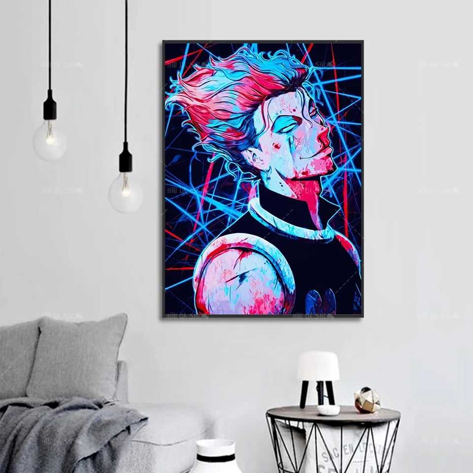 Постеры в скандинавском стиле настенная Картина на холсте HunterxHunter Hisoka Morow HxH аниме