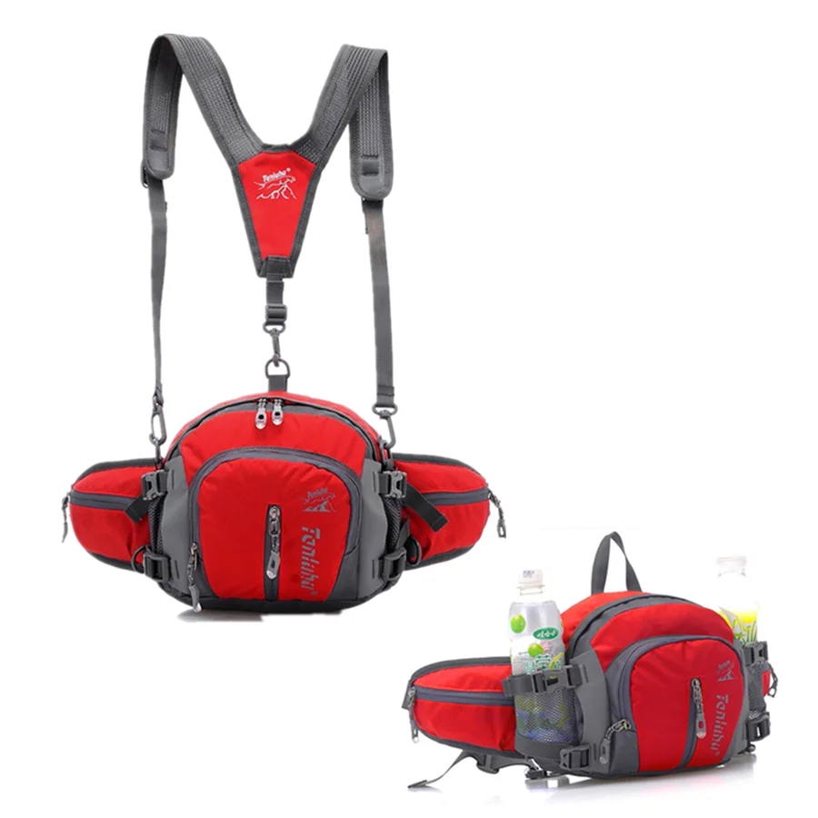 5 in 1 Multifunction Men Women Waist Bag Pack Waterproof Outdoor Sports Belt Bags Hiking Jogging Running Backpack Cycling Bags 4