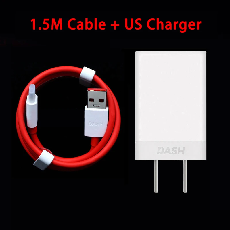 Charger w 1.5M Cable Для Oneplus 7 Pro Тип C зарядный кабель 5V 4A США ЕС адаптер быстрой зарядки для One Plus 7 1+ 6T 5T OnePlus 3T/1+ 5 - Тип штекера: Charger w 1.5M Cable