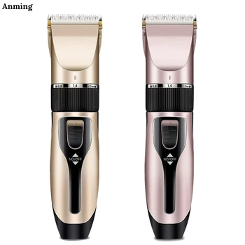 

Hair Trimmer Rechargeable Electric Hair Clipper Men's Cordless Professional Haircut Adjustable Ceramic Blade Shaver household
