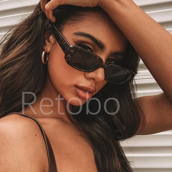 

women's glasses 2020 Fashion small Square Sexy Leopard sunglasses woman trend shadow for women vintage oculos feminino
